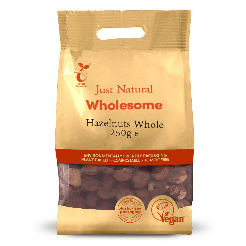 Hazelnuts Whole 250g - Greenlands Health Store
