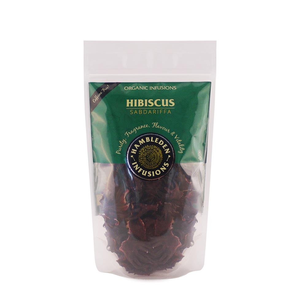 Hambleden Herbs Organic Hibiscus loose leaf tea 50g - Greenlands Health Store