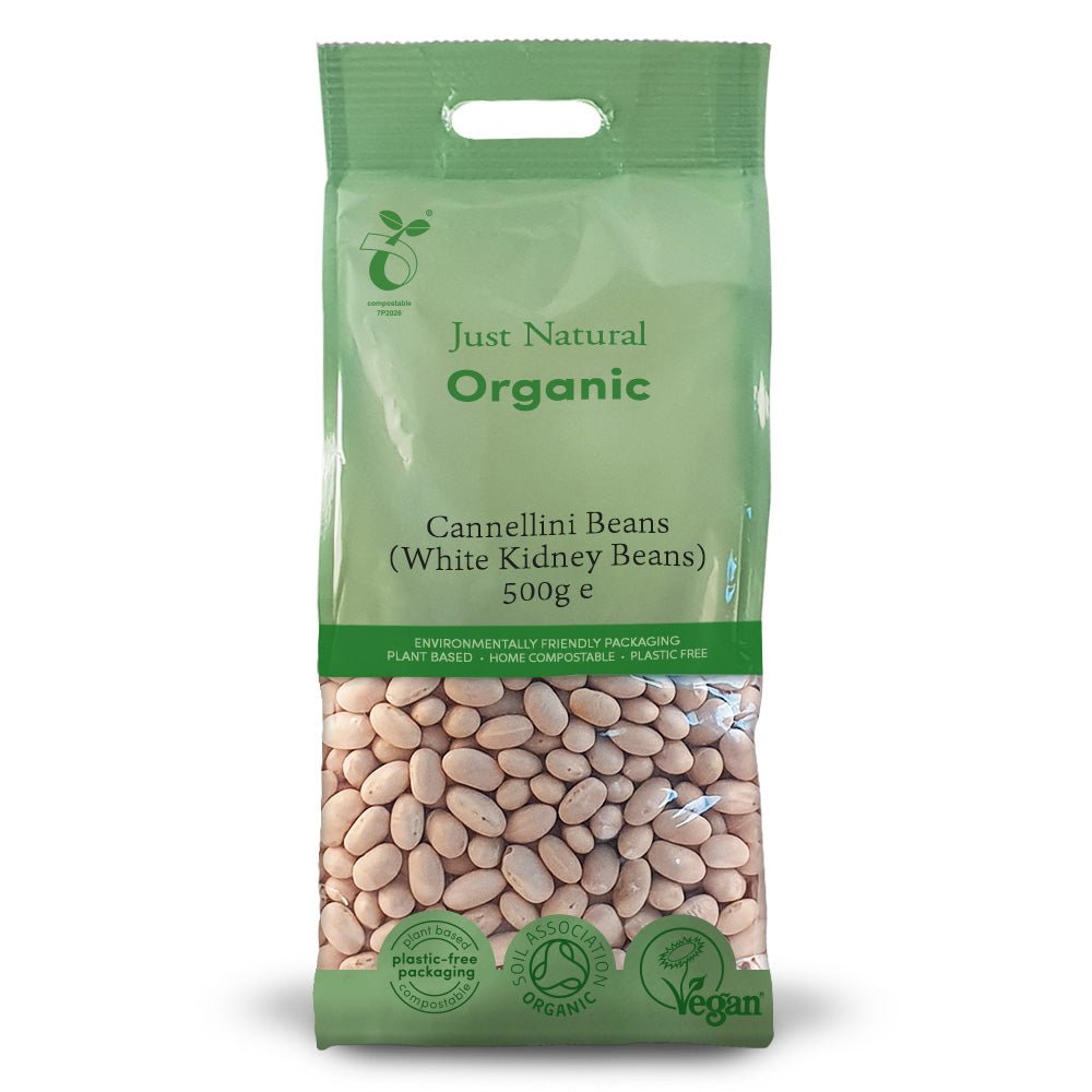 Organic Cannellini Beans (White Kidney Beans) 500g - Greenlands Health Store
