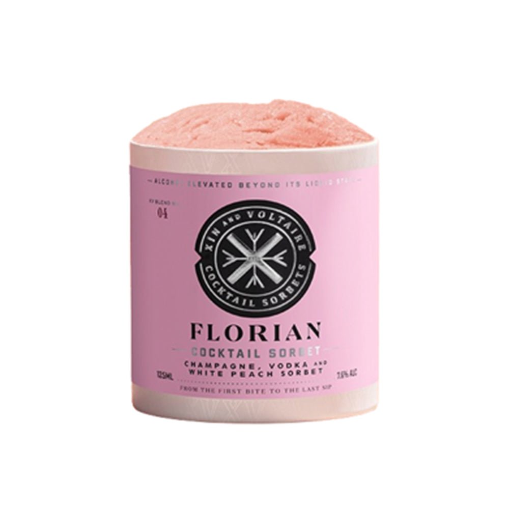 Cocktail Sorbet Florian - Champagne Vodka Peach & Elderflower 125ML - Greenlands Health Store