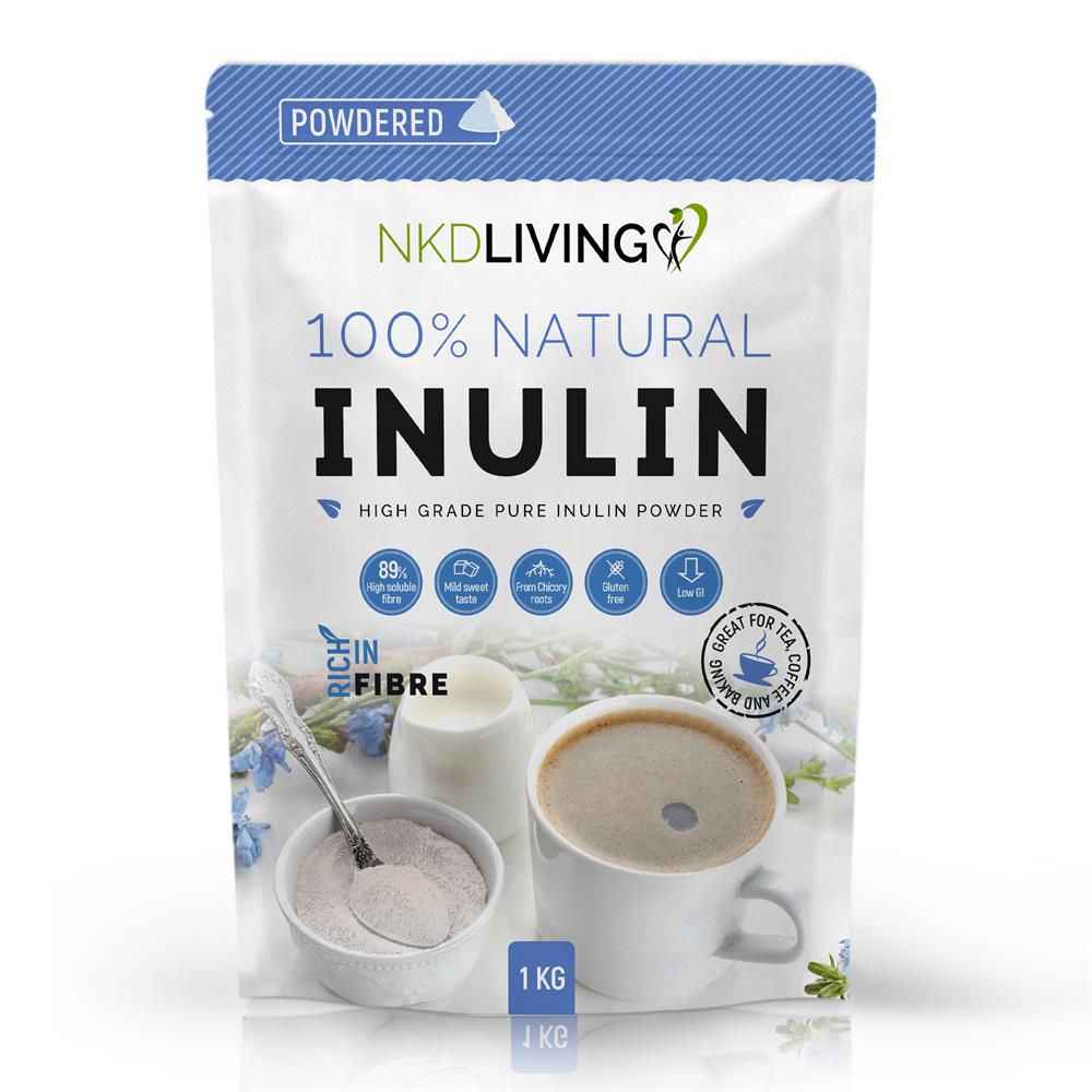 NKD Living Inulin Prebiotic Fibre Powder 1KG - Greenlands Health Store