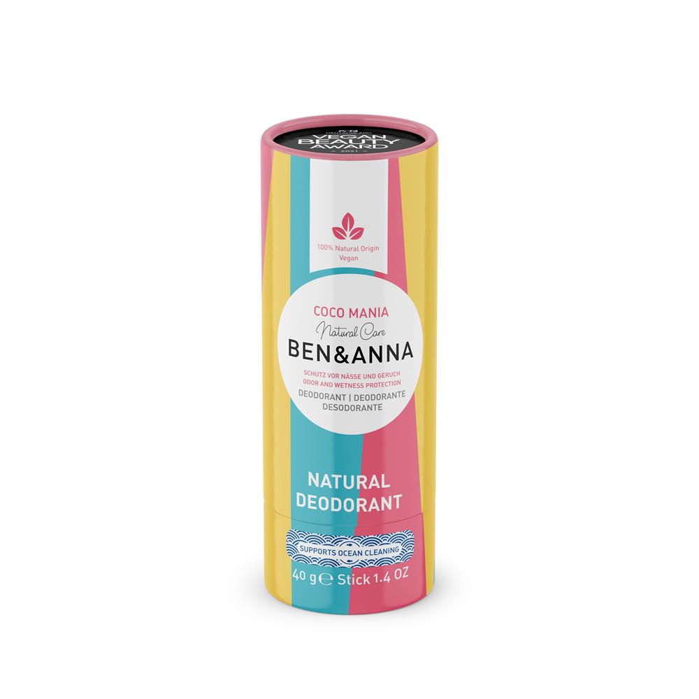 Ben & Anna - Coco Mania Deodorant 40g - Greenlands Health Store