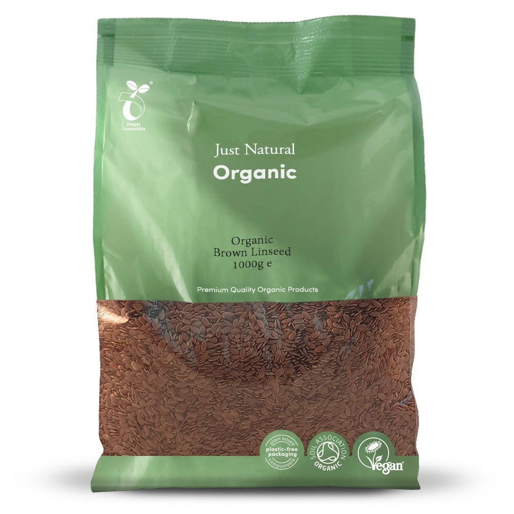 Organic Brown Linseed 1000g - Greenlands Health Store