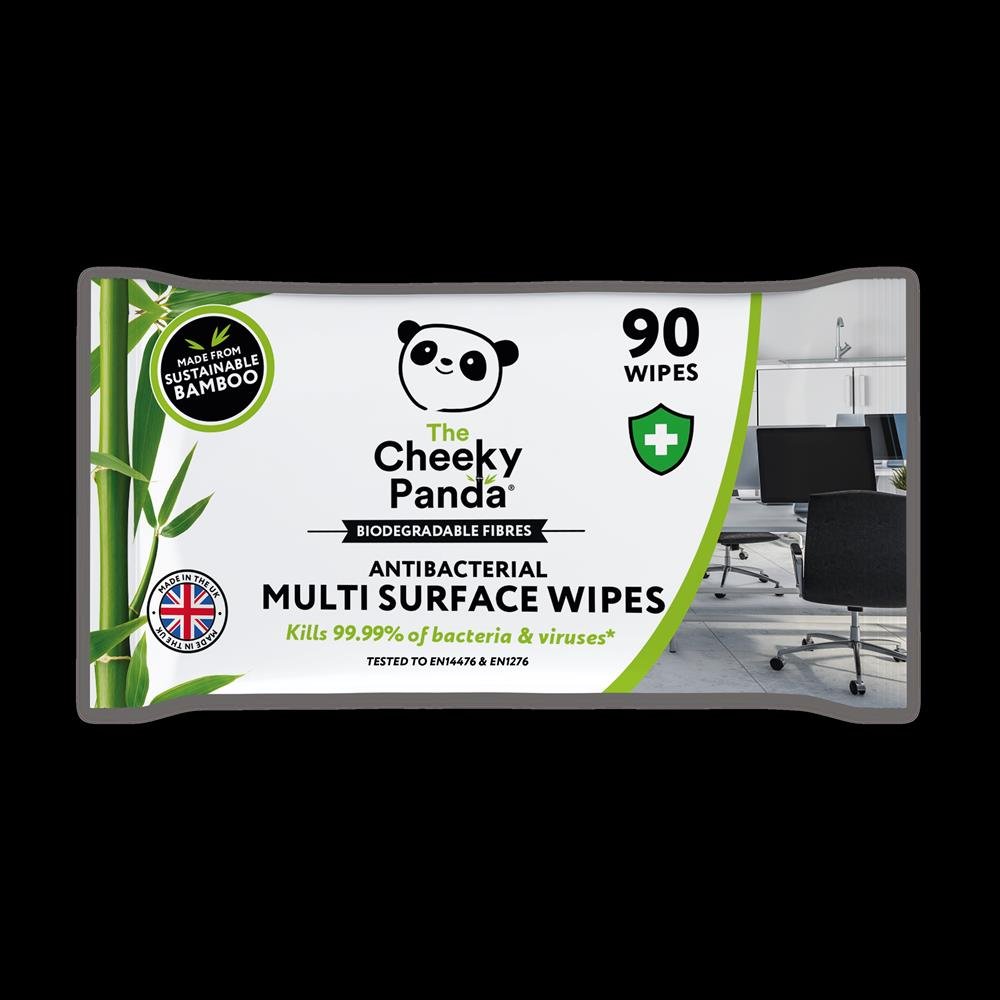 Antibacterial Multi - Surface Bamboo Wipes 90 Wipes - Greenlands Health Store