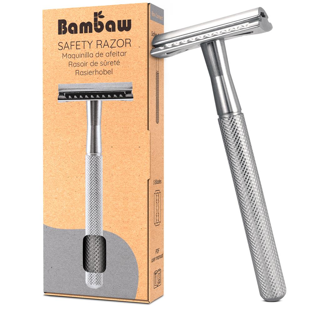 Bambaw | Metal safety razor | Silver - Greenlands Health Store