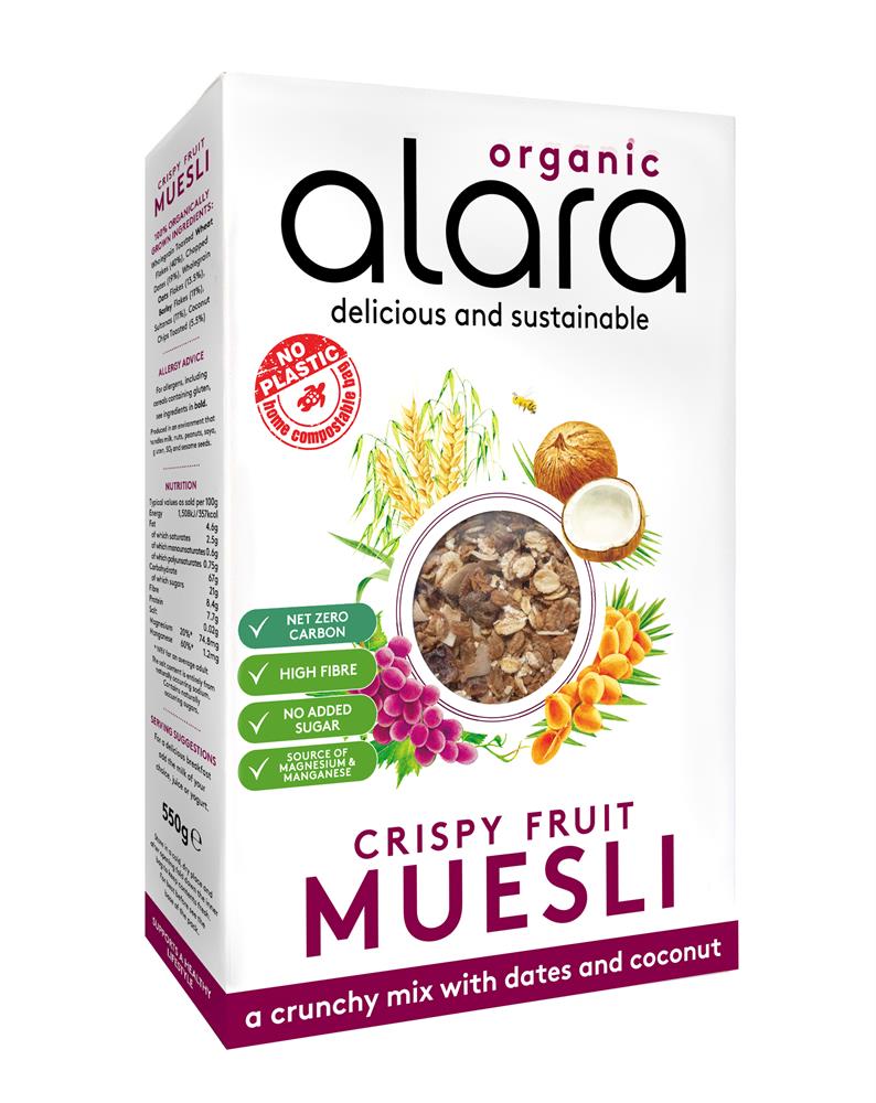 Crispy Fruit Muesli Organic 550g - Greenlands Health Store