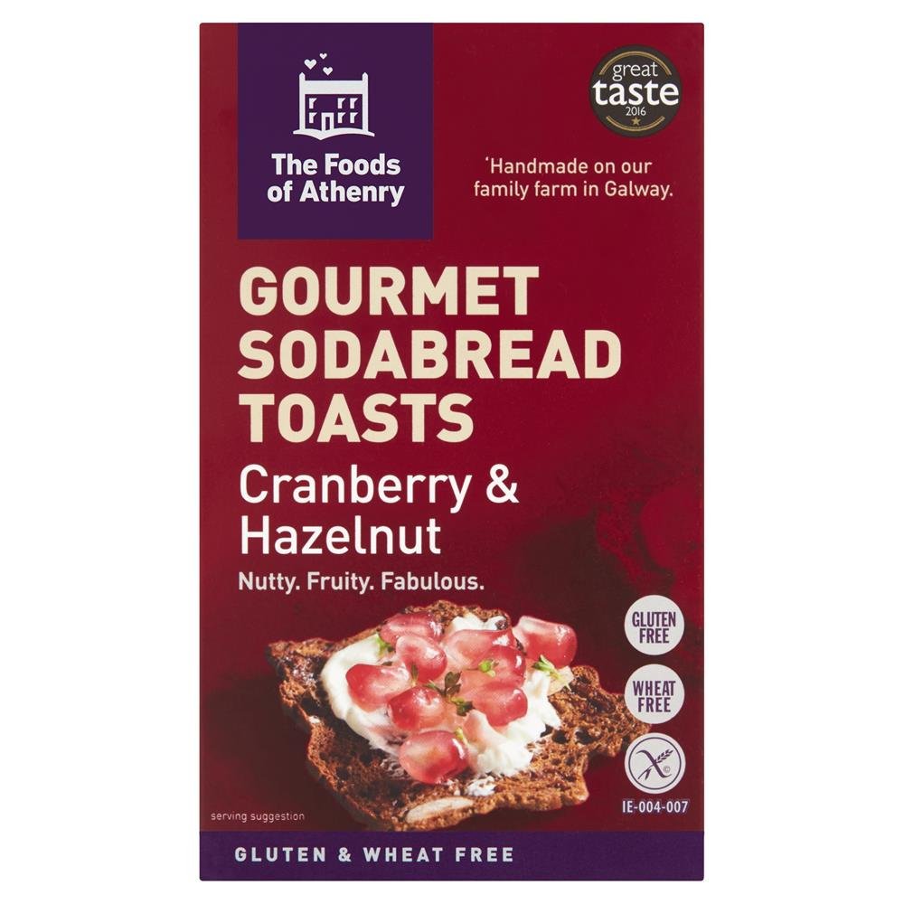 GF Cranberry & Hazelnut Toasts 110g - Greenlands Health Store