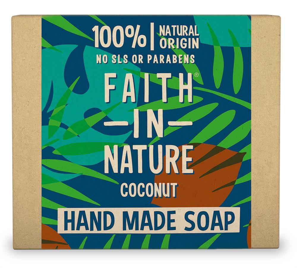 Faith in Nature Coconut Soap 100g - Greenlands Health Store