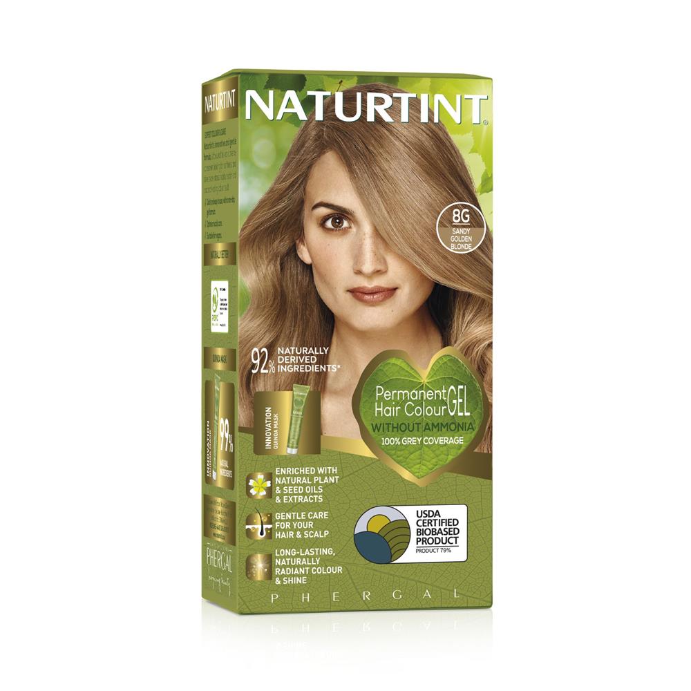 Permanent Hair Colourant Sandy Golden Blonde 8G 170ml - Greenlands Health Store