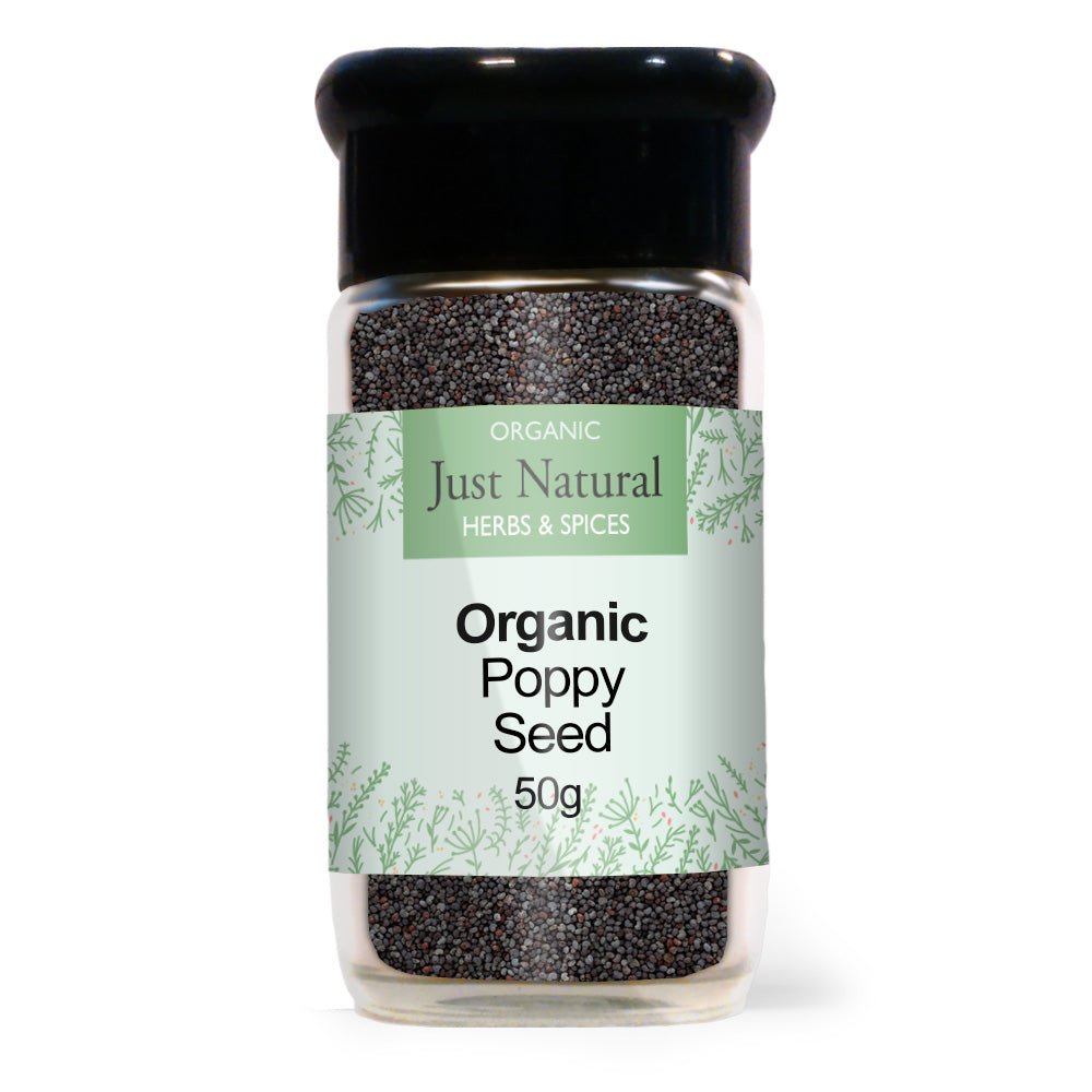 Organic Poppy Seed (Glass Jar) 50g - Greenlands Health Store