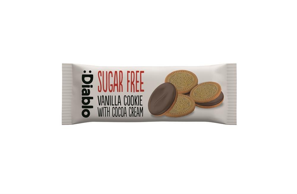 Vanilla Sandwich cookies Sugar Free 44g - Greenlands Health Store