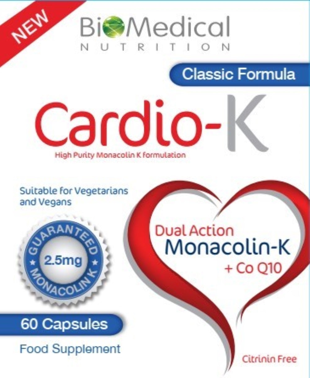 Classic Cardio-K 60 Capsules (2.5mg Monacolin K) - Greenlands Health Store