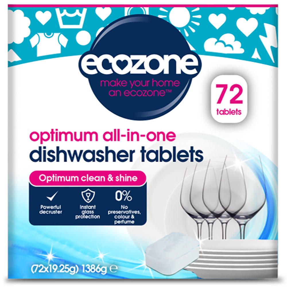 Optimum all - in - one Dishwasher Tablets - 72 Tablets - Greenlands Health Store