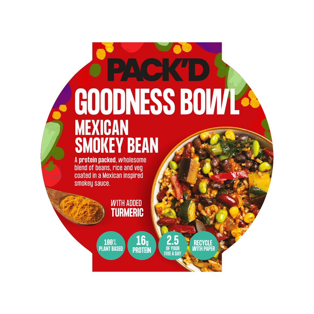 Goodness Bowl Mexican Smokey Bean 350g - Greenlands Health Store