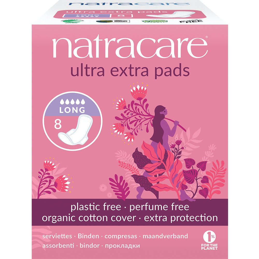 Ultra Extra Pads Long with wings 8's - Greenlands Health Store
