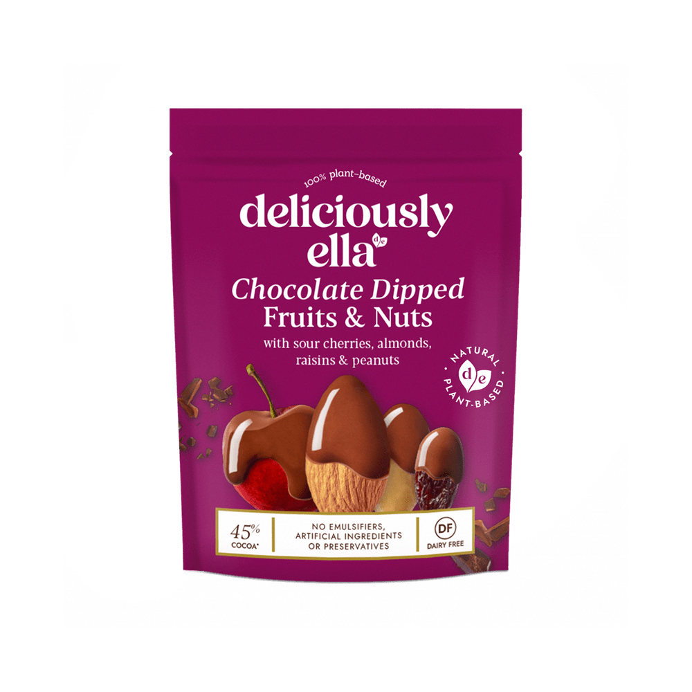 Deliciously Ella Chocolate Dipped Fruit & Nut 90g - Greenlands Health Store