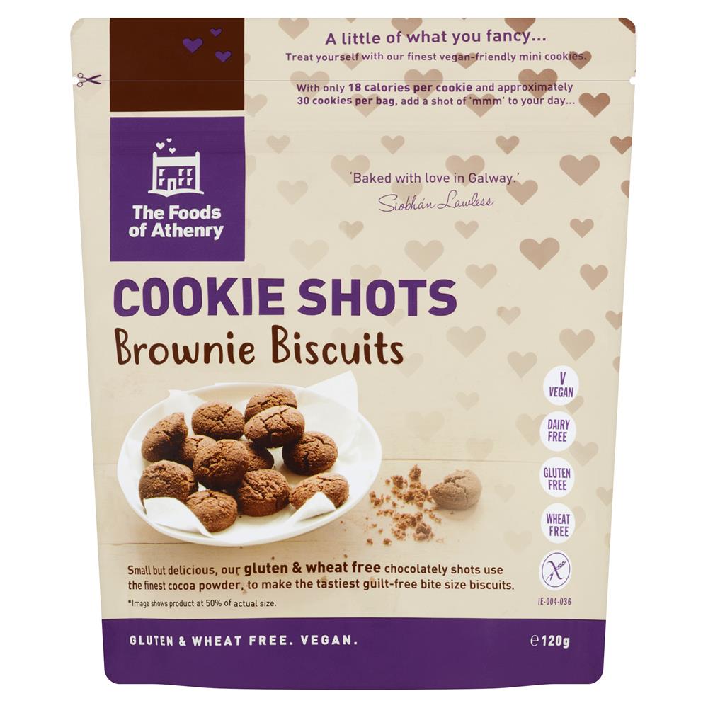 GF Cookie Shots BROWNIES 120g - Greenlands Health Store
