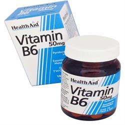 Vitamin B6 (Pyridoxine HCl) 50mg - 100 Tablets - Greenlands Health Store