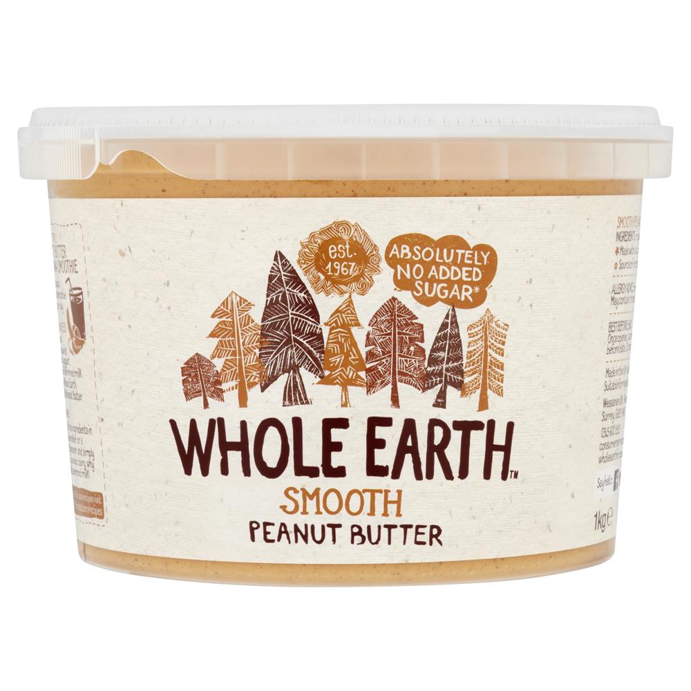 Whole Earth Smooth Peanut Butter 1000g - Greenlands Health Store