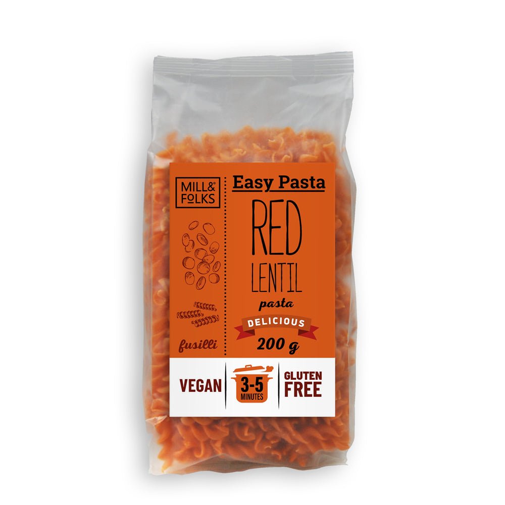 Easy Pasta Red lentil fusilli 200g - Greenlands Health Store