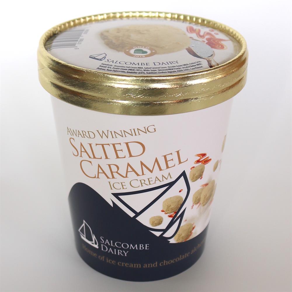 Salcombe Dairy Salted Caramel Ice Cream 500ml - Greenlands Health Store
