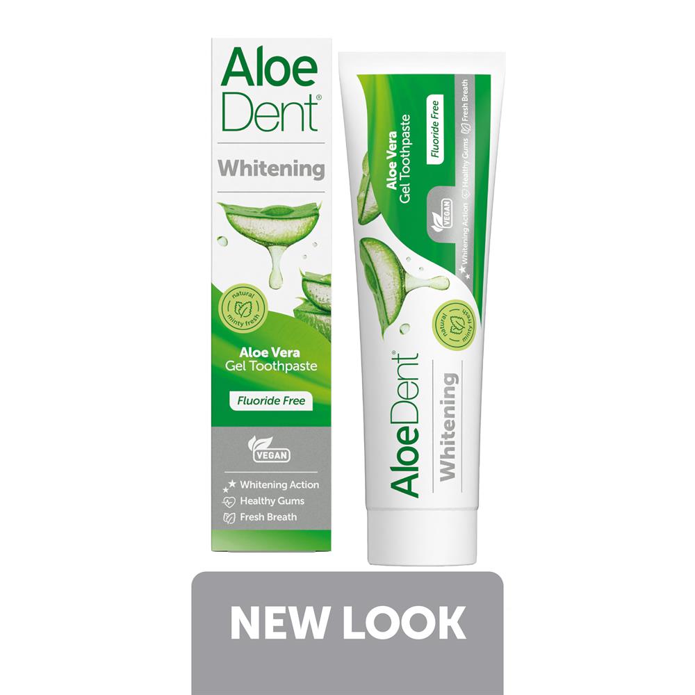 Whitening Aloe Vera Toothpaste + Silica Mint 100ml - Greenlands Health Store