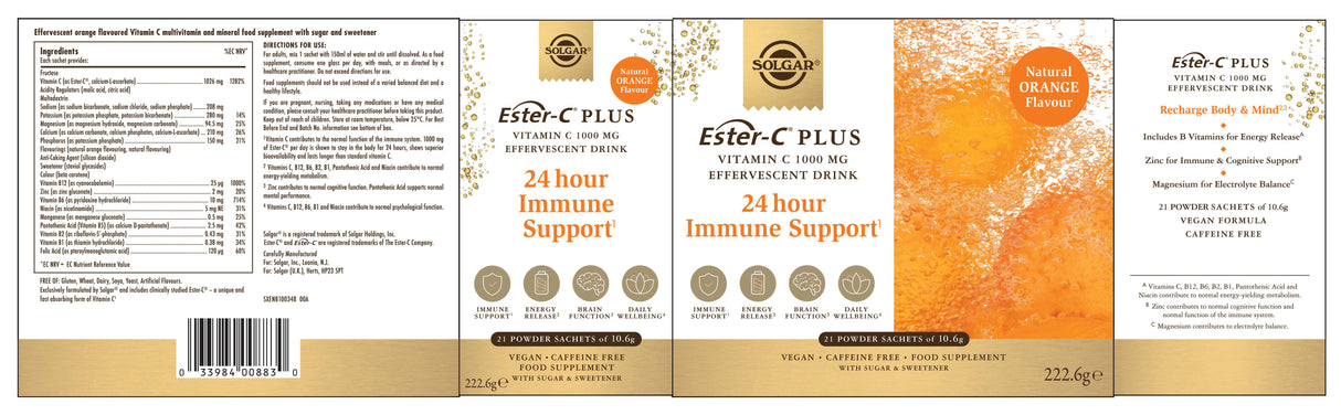 Solgar® Ester-C® Plus Effervescent - Greenlands Health Store