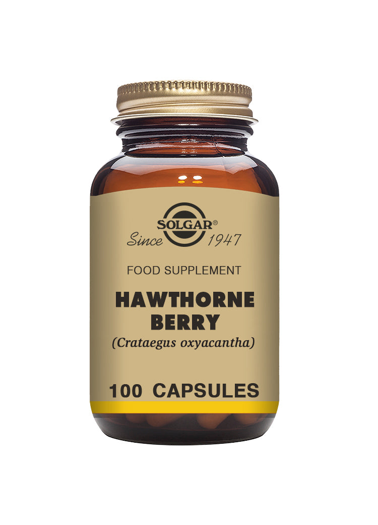 Solgar® Hawthorne Berry Vegetable Capsules - Pack of 100 - Greenlands Health Store