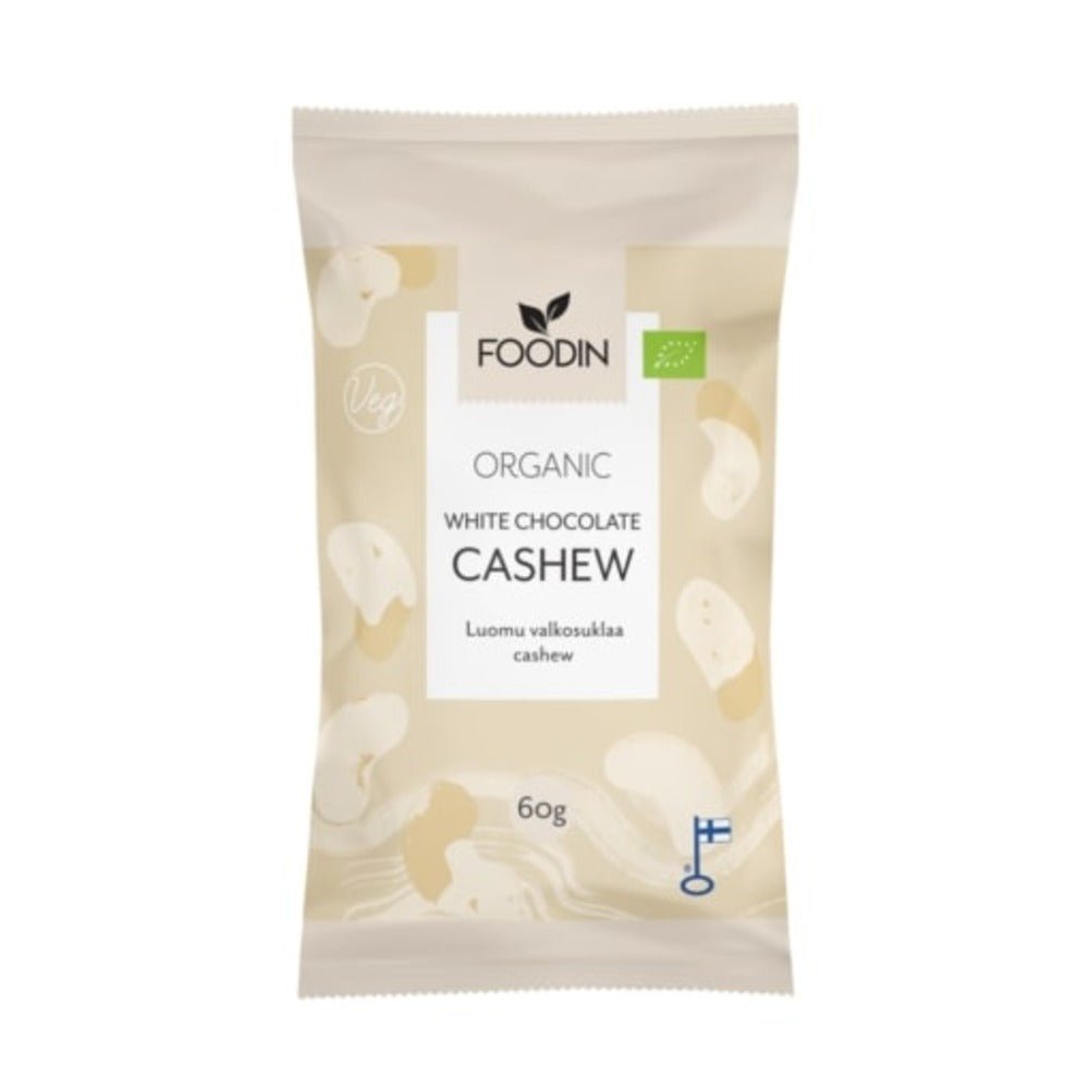 Organic Raw White Chocolate Cashew 60G - Greenlands Health Store