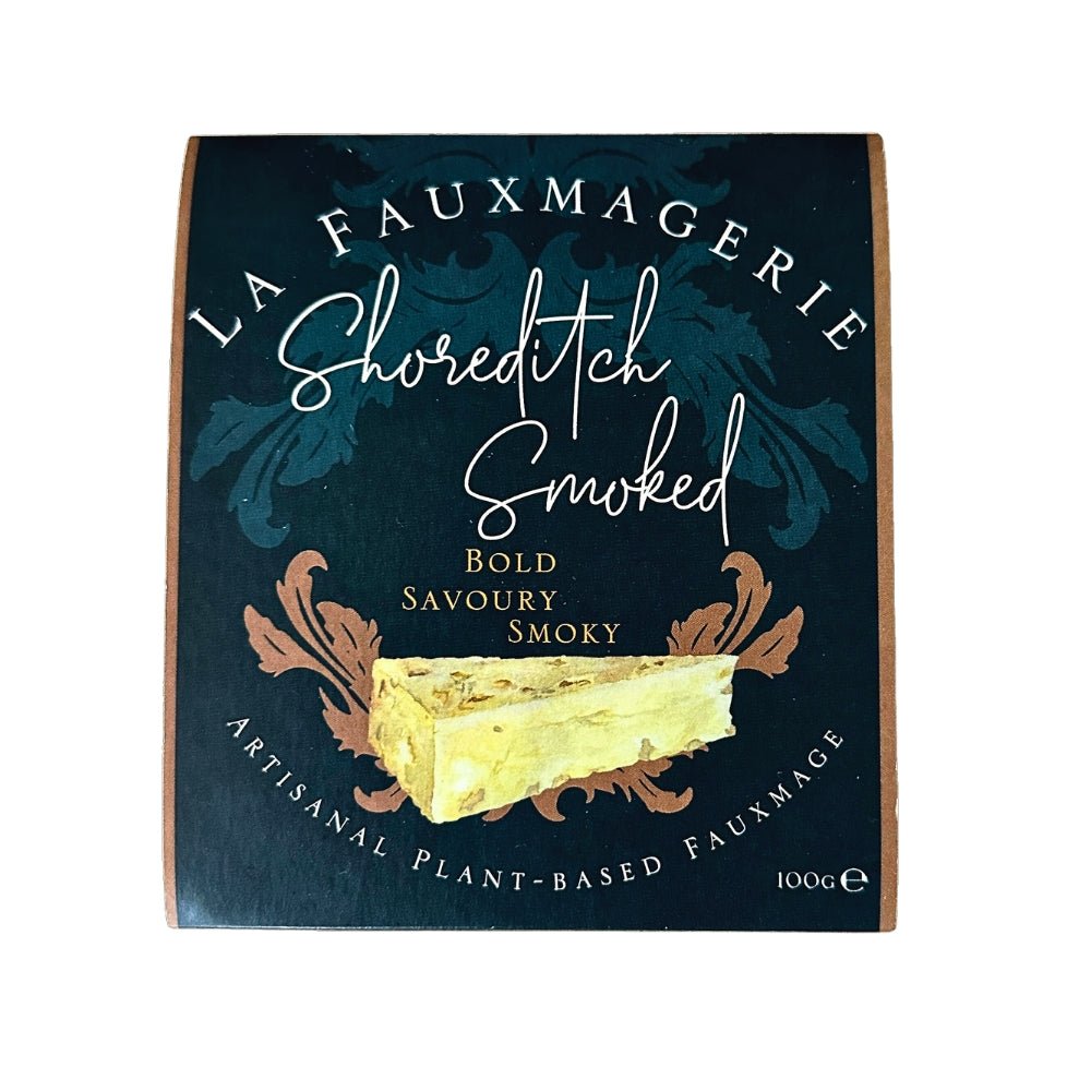 La Fauxmagerie Shoreditch Smoked Vegan Cheddar Cheese Style 100g - Greenlands Health Store