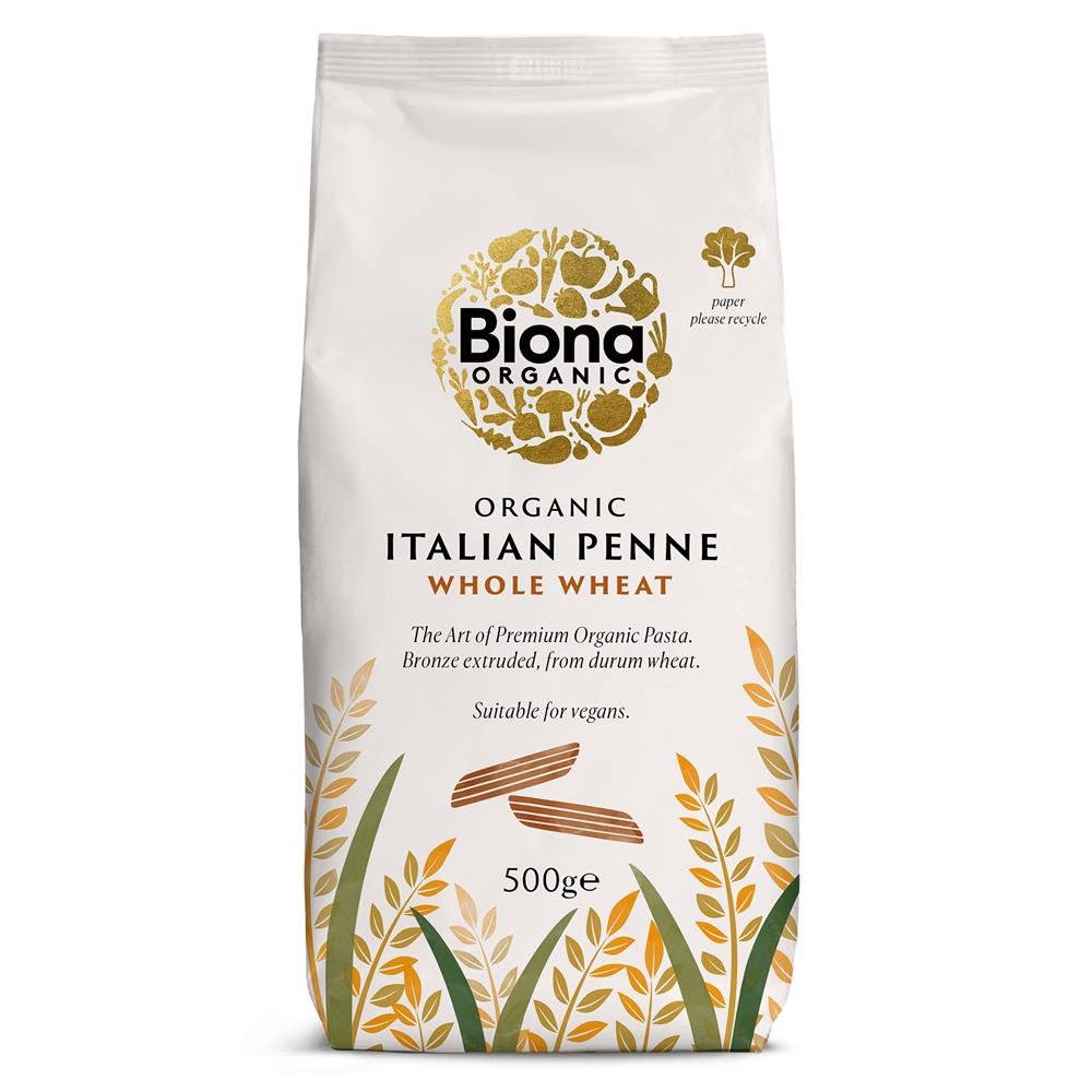 Organic Wholewheat Penne Pasta 500g - Greenlands Health Store