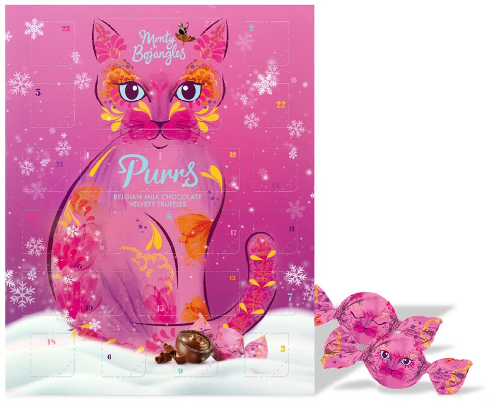 Purrs RFA Milk Choc Truffle Balls Premium Advent Calendar 360g - Greenlands Health Store