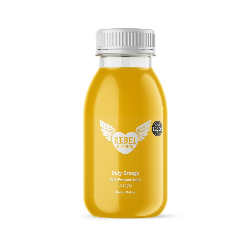 Rebel Kitchen Raw Juice Only Orange 250ml - Greenlands Health Store