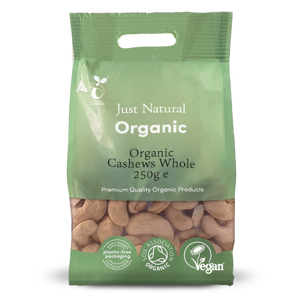 Organic Cashews Whole 250g - Greenlands Health Store