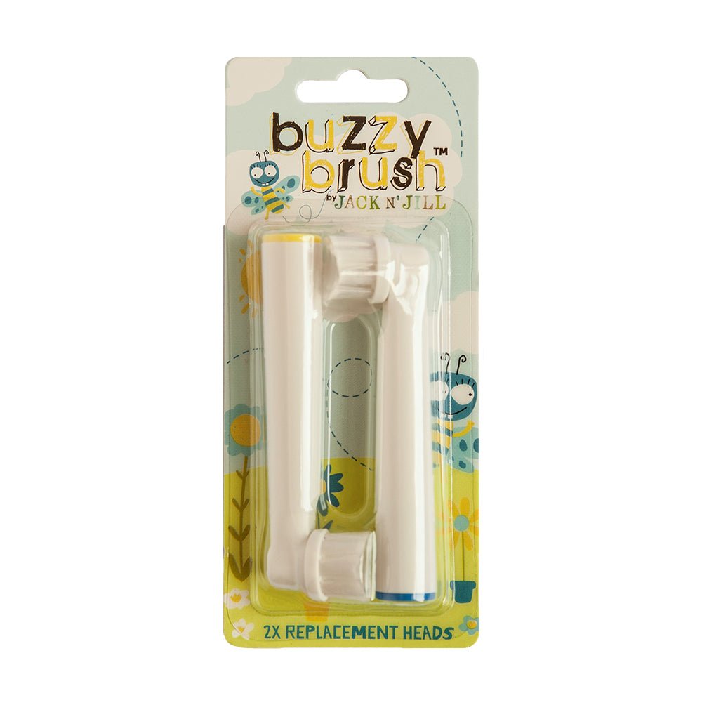 Buzzy Brush Replacement Heads for Electric Toothbrush - 2 Pack - Greenlands Health Store