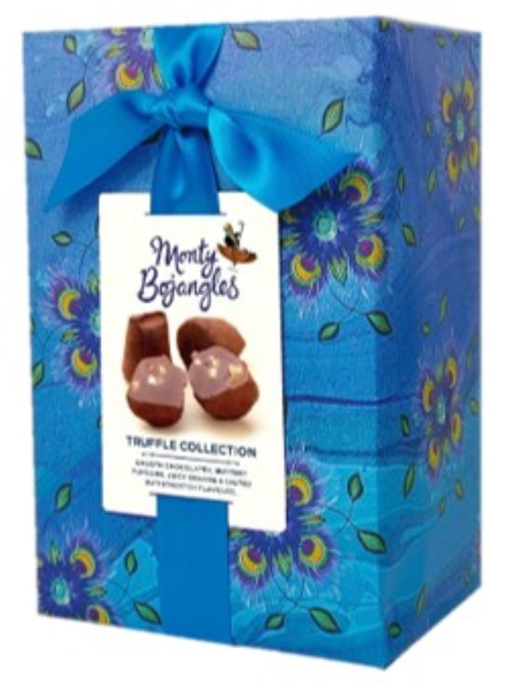 Peacock Blue Gift Wrapped Truffles Collection 190g - Greenlands Health Store