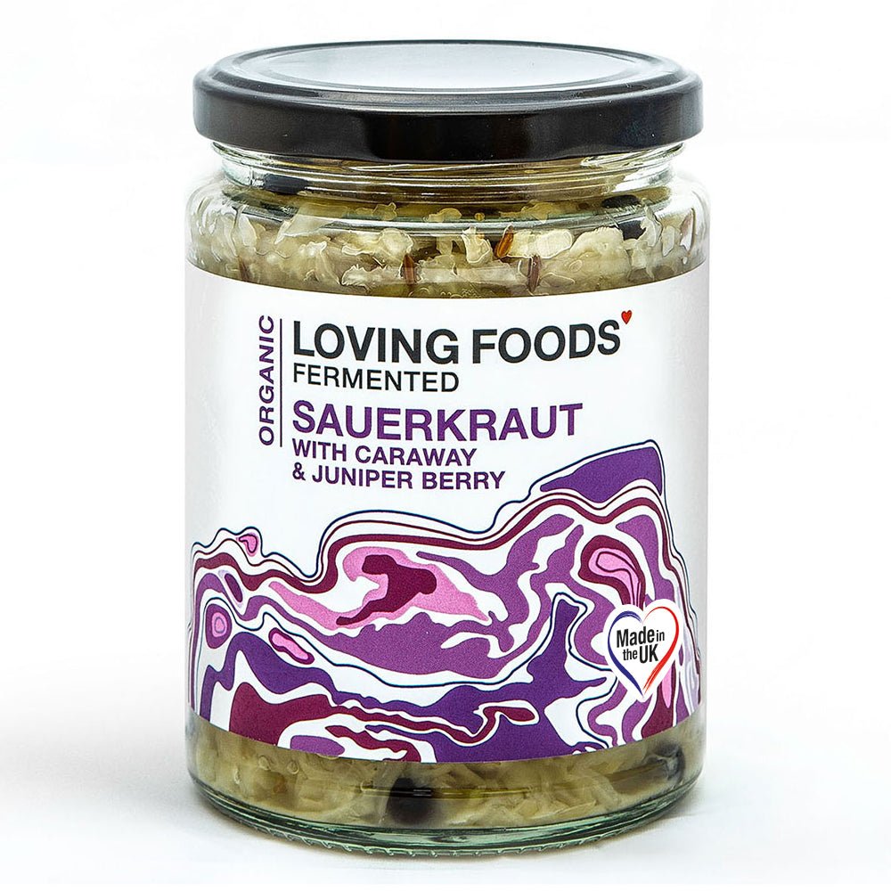 Organic Sauerkraut with Caraway & Juniper Berries 475g - Greenlands Health Store