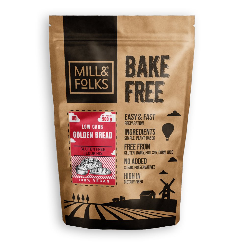 Bake - Free Low Carb Golden Bread Flour Mix Gluten - free 900g - Greenlands Health Store
