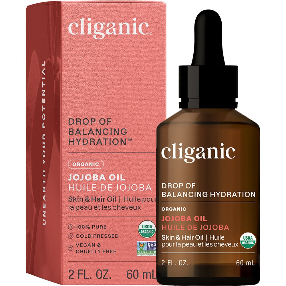 Cliganic Organic Jojoba Oil 2oz - Greenlands Health Store
