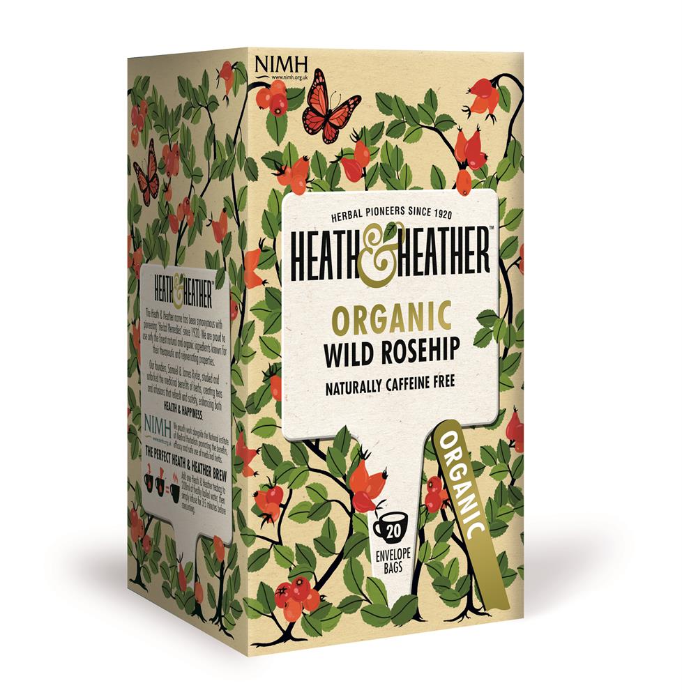 Organic Wild Rosehip 20 Bag - Greenlands Health Store
