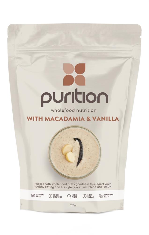 Purition Wholefood Nutrition with Macadamia & Vanilla 250g - Greenlands Health Store