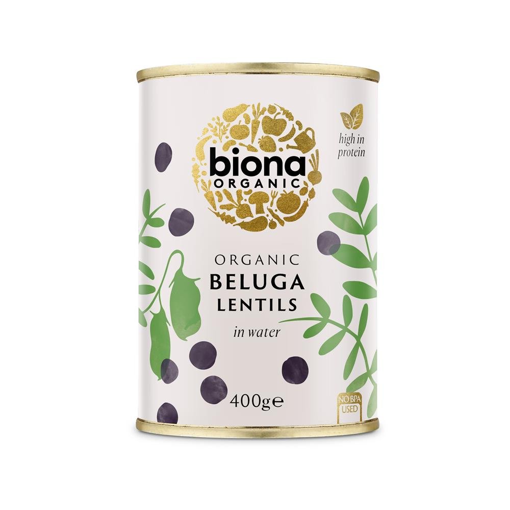 Organic Black Beluga Lentils 400g - Greenlands Health Store
