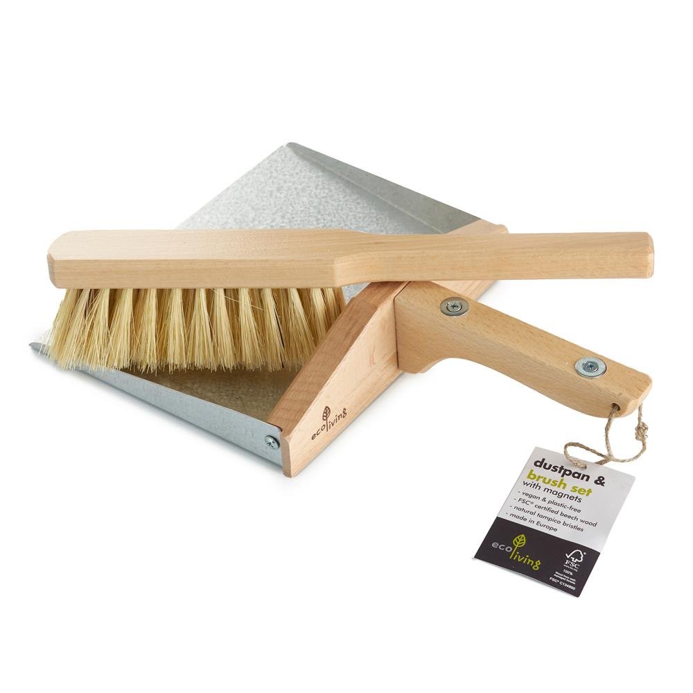 Ecoliving Dustpan and Brush Set Magnetic - 1 Set Unit - Greenlands Health Store