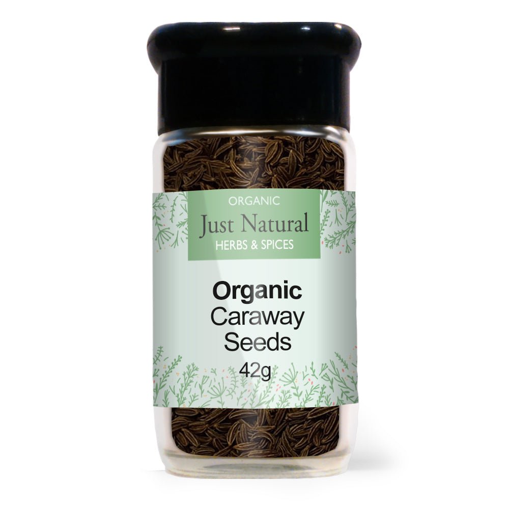 Organic Caraway Seeds (Glass Jar) 42g - Greenlands Health Store