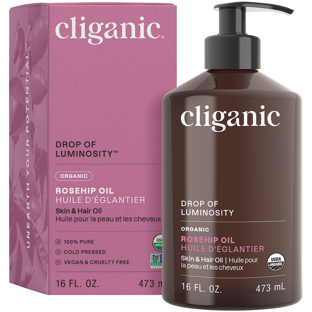 Cliganic Organic Rosehip Oil 16oz - Greenlands Health Store
