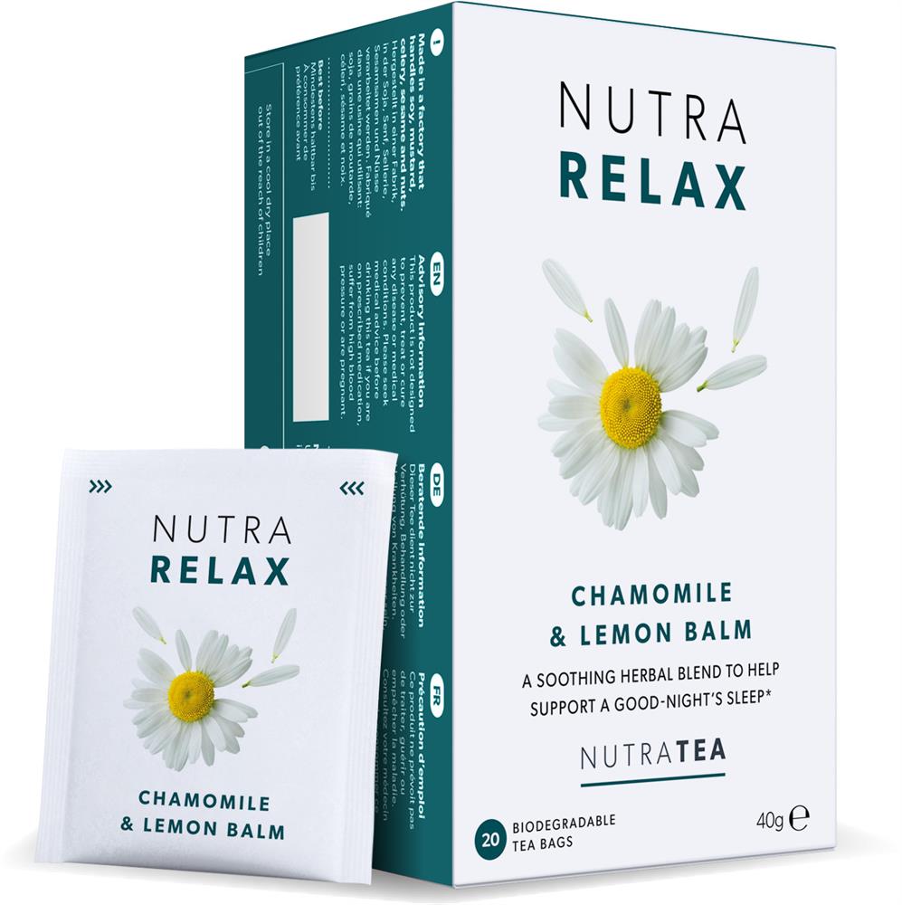 Nutra Relax Tea - 20 Herbal Tea Bags - Greenlands Health Store