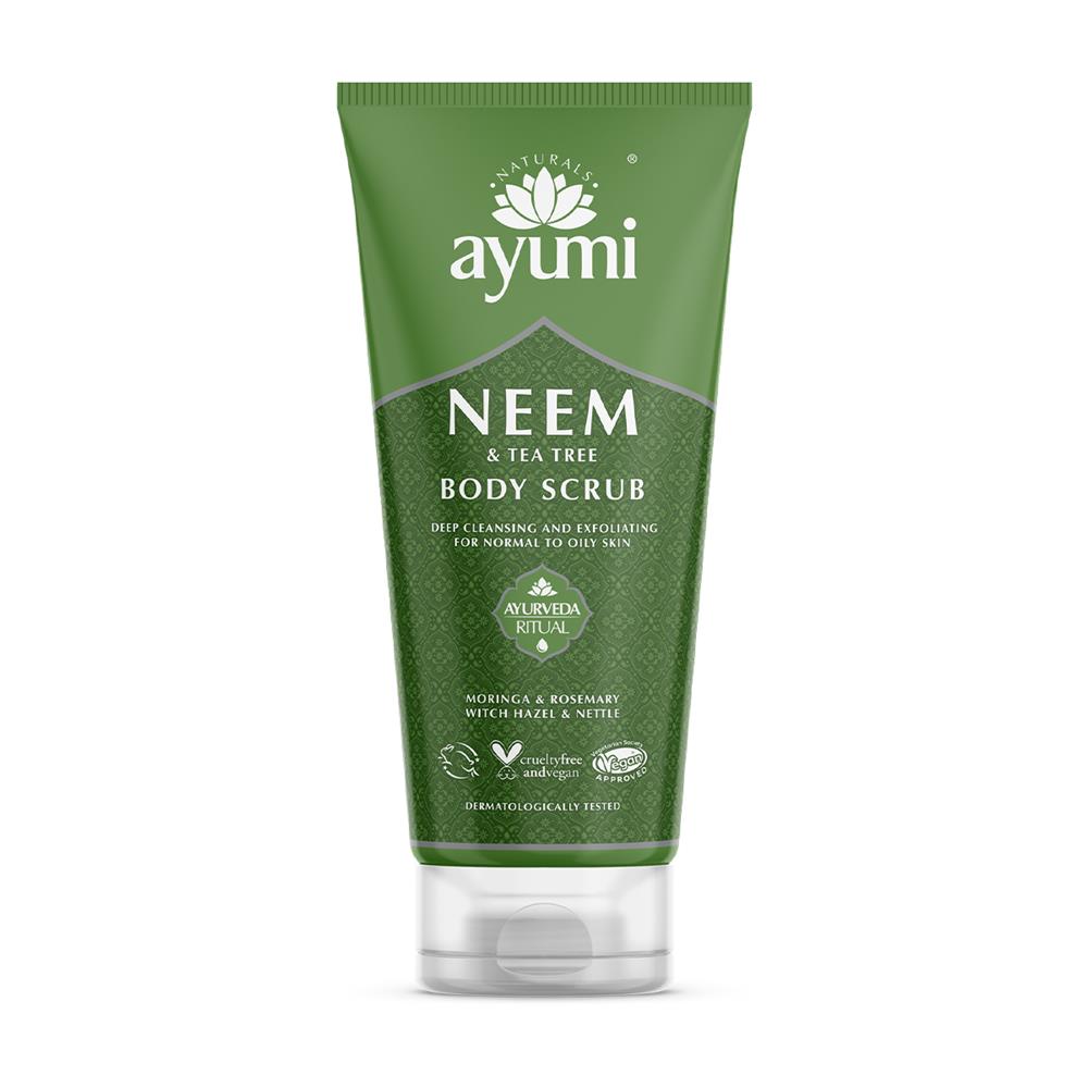 Ayumi Neem & Tea Tree Body Scrub 200ml - Greenlands Health Store