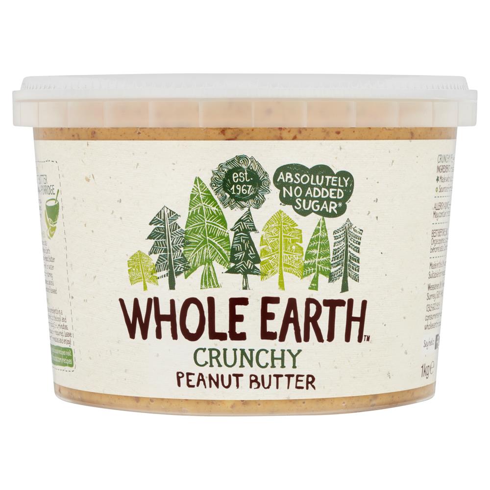 Whole Earth Crunchy Peanut Butter 1000g - Greenlands Health Store