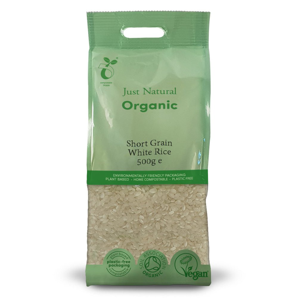 Organic Short Grain White Rice 500g - Greenlands Health Store