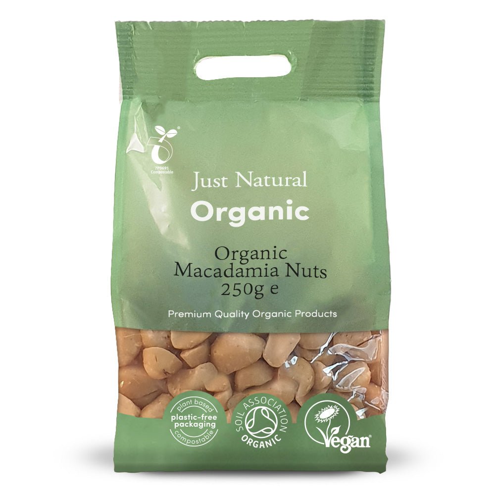 Organic Macadamia Nuts 250g - Greenlands Health Store